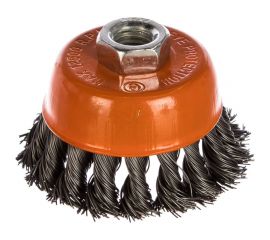 Щетка чашечная, витая стальная проволока (75 мм; М14х2 мм) Sturm 5240202 