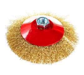 Щетка для МШУ тарелка (125 мм, М14, металлическая проволока) Калибр 00000041867 