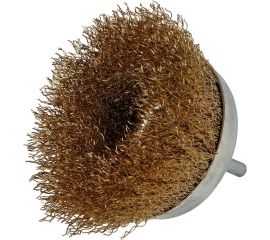 Щетка чашечная 75х20 мм, с хвостовиком, латунь FASTER TOOLS 1697 