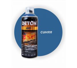 Грунт-эмаль для художественных и декоративных работ DETON синий, аэрозоль 520 мл DTN-A70681 