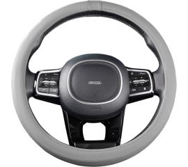 Оплетка SKYWAY Standart-2 М Серая экокожа S01102482 