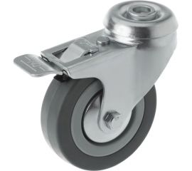 Аппаратное колесо поворотное с отверстием и тормозом SChgb 93 (75 мм; 50 кг) А5 1000082 