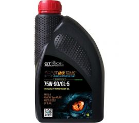 Трансмиссионное масло GT OIL Max Trans SAE 75W-90 API GL5, 1 л 8809059409084 
