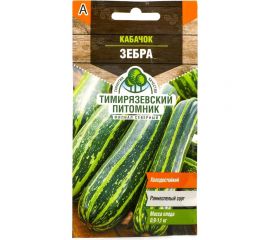 Семена Тимирязевский Питомник кабачок цуккини Зебра ранние, 2 г Of000095515 