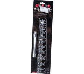 Набор разрезных ключей-насадок под вороток 3/8" на планке 11 предметов FORCE 51110 