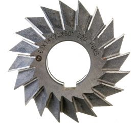 Фреза угловая 2-х 63x14x22 мм, 60 градусов, Z-20, Р6М5, ГОСТ Р 50181-92, симметричная ИНСТУЛС 00001185622 