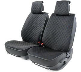 Каркасные накидки на передние сиденья CarPerformance 2 шт., алькантара CUS-2012 BK/BL 