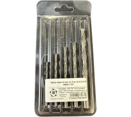 Набор сверл по металлу 5 шт, 3-8 мм, Р6М5 Туламаш 166187 