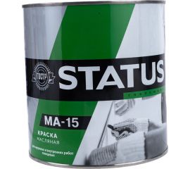 Масляная краска Радугамалер STATUS МА-15 (ярко-зеленая; по металлу, дереву, бетону; 2.6 кг) 4630018083731 