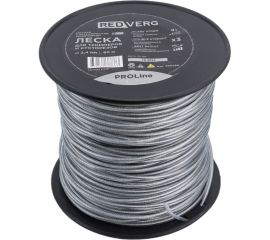 Леска для триммера ProLine 2.4 мм, 90 м, круглая с металлическим сердечником REDVERG 990290 6679893 