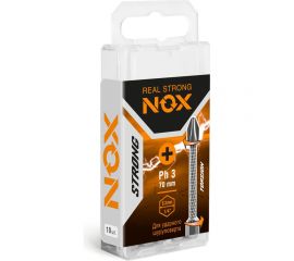 Бита торсионная STRONG (10 шт; PH3х70 мм; бокс; E6.3) NOX 336370 