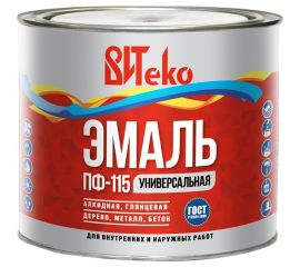 Эмаль Царицынские краски Витеко ПФ-115, шоколад, 1.8 кг 19488 