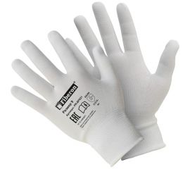 Перчатки для сборочных работ Fiberon полиэстер, 9/L, белые, 300 пар 123108 