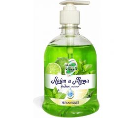 Увлажняющее жидкое мыло MR.GREEN Лайм и Мята, 500 мл ПЭТ 70677 