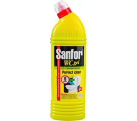 Средство для уборки туалета 1кг WC gel лимонный фреш SANFOR 1954 601957 
