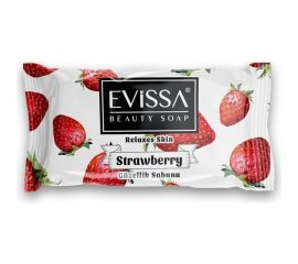 Туалетное мыло EVISSА флоупак, 85 гр. Клубника М4001 