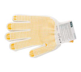 Перчатки из поликоттона КЭС пвх-покрытие точка, размер 9/L 14000012 JR-08-1 