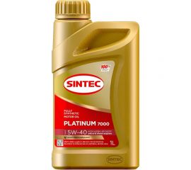 Моторное масло Sintec PLATINUM 7000 5W-40, SN/CF, синтетическое, 1 л 600138 