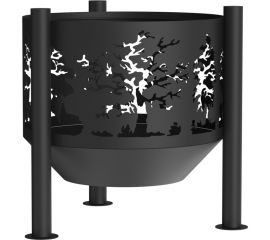 Костровая чаша Fire-House Деревья диам. 800 мм, на трубчатых ножках Ch-800деревья 
