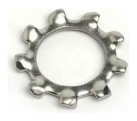 Стопорная шайба с внешними зубцами DINFIX DIN6797 A, А2, 4.3, 10 шт. 00-00003275 