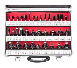 Набор фрез по дереву 35 предметов, хвостовик 8 мм, в кейсе TORGWIN T583824 