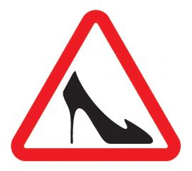 Наклейка автомобильная REXANT информационный знак Дама за рулем, 150x150 мм, 56-0044 