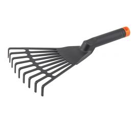 Пластиковые веерные грабли КЭС 170х185х345 мм, черные 21020030 