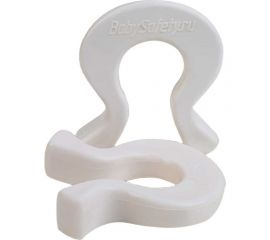 Подкова: блокиратор дверей, стоппер для двери, ограничитель для двери/окна Baby Safety силиконовый 2шт. белые 4670006470525 