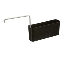 Кухонный органайзер для моющих средств PRIMANOVA KIEV с вешалкой для тряпки (чёрный), 27x14,5x7 см M-E78-06 