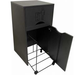 Мусорный контейнер-урна для фудкорта ИП Маковчик Оди 1000 цвет графит 5190004UOG 