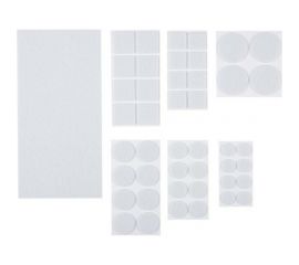 Накладки-протекторы для мебели Рыжий кот самоклеящиеся, белый, набор 45 шт. 105201 