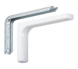 Кронштейн VORMANN Design 118х190х35 мм, оцинкованный, цвет: белый, 50 кг 01137 200 W 