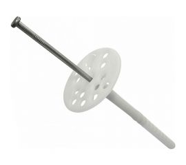 Дюбель для теплоизоляции с металл. гвоздем Bau-Fix 10x160 D=4,2 50 шт 827058 