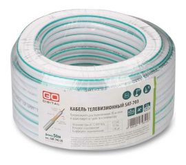Телевизионный кабель Godigital sat-703 (0,9 cu/cca/cca48 75 ом white) 50 м SAT-703-50 