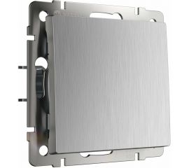 Одноклавишный выключатель WERKEL серебряный рифленый a051358 