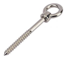 Нержавеющий рым-шуруп KREPFIELD М5x50, ART 8271, А2, 6 шт. 8271А2РЫМШУРУПМ5X50-6 