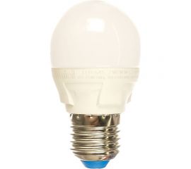 Светодиодная лампа Uniel Форма шар, матовая. Серия ЯРКАЯ LED-G45 7W/WW/E27/FR UL-00002420 