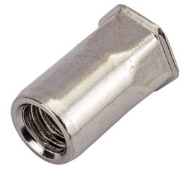 Резьбовая нержавеющая шестигранная заклепка с уменьшенным потайным бортиком KREPFIELD М6x16 мм, ART 1027, А2, 50 шт. 1027ГАЙКАЗАКЛЕПКАМ6Х16-50 