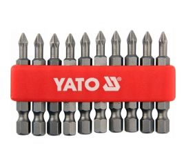 Бита крестовая PН1, 1/4, 50 мм, 10 шт YATO YT-0477 