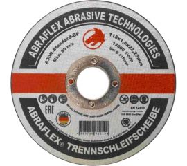 Круг отрезной по металлу + нержавейке (115x1,6x22 мм) Abraflex А115162223 