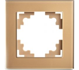 1-местная рамка STEKKER GFR00-7001-08, серия Катрин, золото 49032 