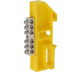 Шина ЭРА PE NO-222-90-1 Земля на на DIN-изол ШНИ-6x9-6 никелированная Д-Желтый, Б0044139 