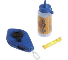 Разметочный набор ТУНДРА шнур малярный 15 м, красящий порошок 110 г, синий 1722213 