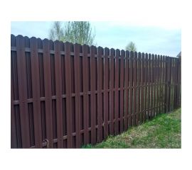 Металлический двухсторонний штакетник Металлика (коричневый; 10 штук в упаковке) 1,2-8017/8017 1,2-8017/8017 