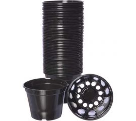 Набор горшков для рассады ЛЕТО 0.61 л, диам. 11 см, полистирол, 50 шт. 98199 