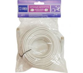 Антенный удлинитель DORI 3с2v белый L=15м. штекер-штекер 1133 