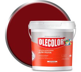 Акриловая эмаль для полов OLECOLOR красно-коричневый, 1 кг 4300004563 