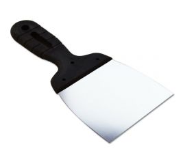 Шпатель EUROTEX 100 мм нержавеющая сталь пластмассовая ручка 020605-100 