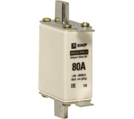 Плавкая вставка EKF ППН-33 160 80А габарит 00 PROxima fus-3316080 