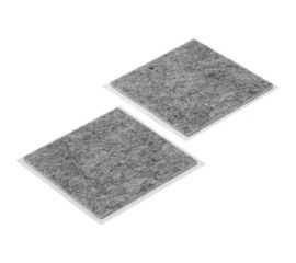 Мебельная накладка ТУНДРА квадратная, 85х85 мм, серая, 2 шт. 2942292 